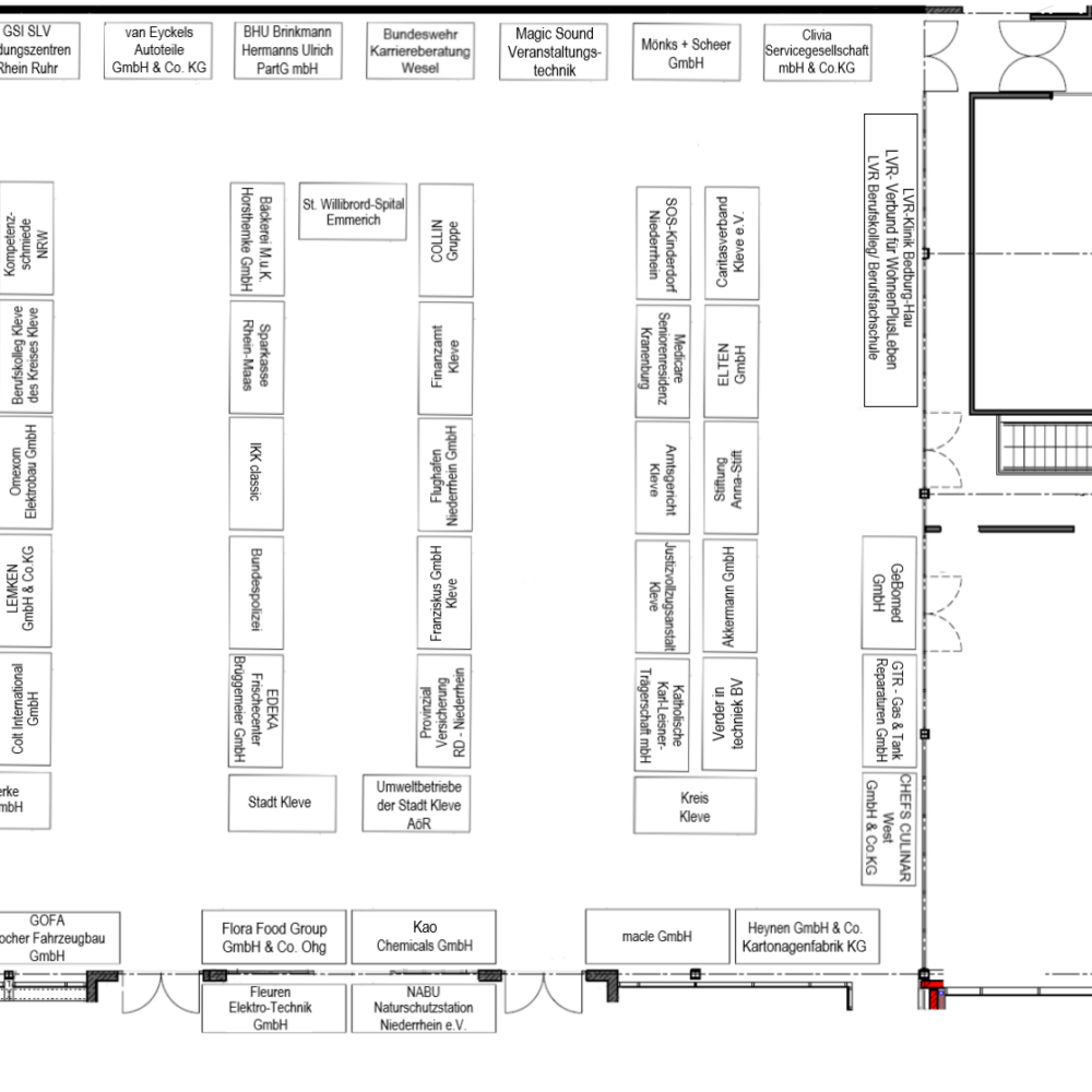Stadthalle Plan Saal